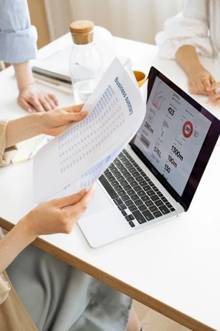 services-02 Wooden blocks spelling SEO on a laptop keyboard convey digital marketing concepts.